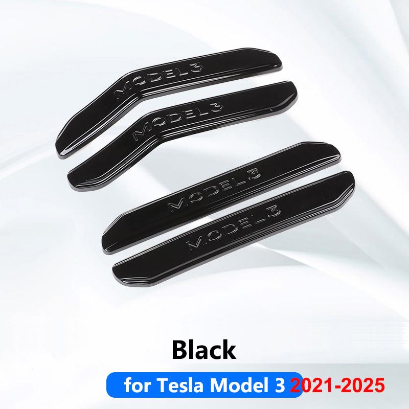 For Tesla Model Y Juniper 2025 Door Protector Strip Anti-Collision Model 3 Door Side Edge Protection Sticker Guard Accessories Interior Mirrors 6