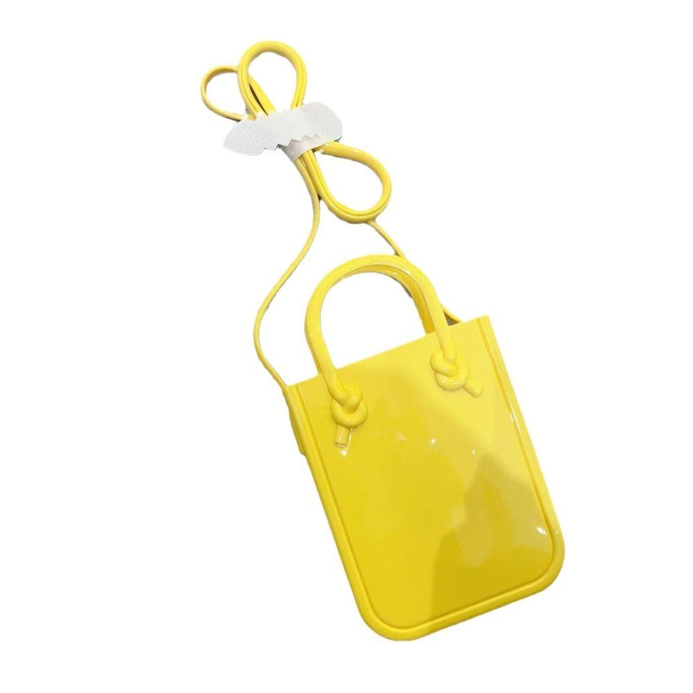 Leisure PVC Shoulder Bag Simple Mini Messenger Bag Fashion Storage Bag Mobile Phone Bag  Vacation