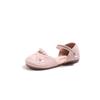 Kids Half Sandals 2024 Summer New Girls Chinese Style Pearl Hollow Flats Children's Elegant Princess Dance Shoes for Party Show