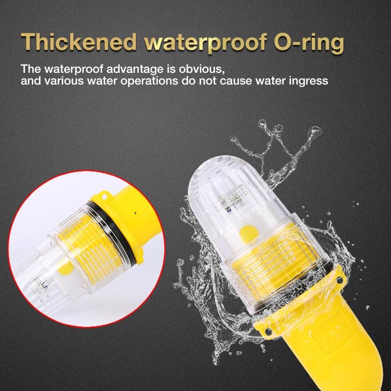 Fishing Light 15cm LED Underwater Signal Blinker for Saltwater Freshwater Boat Pier Night Fishing Enhanced Range