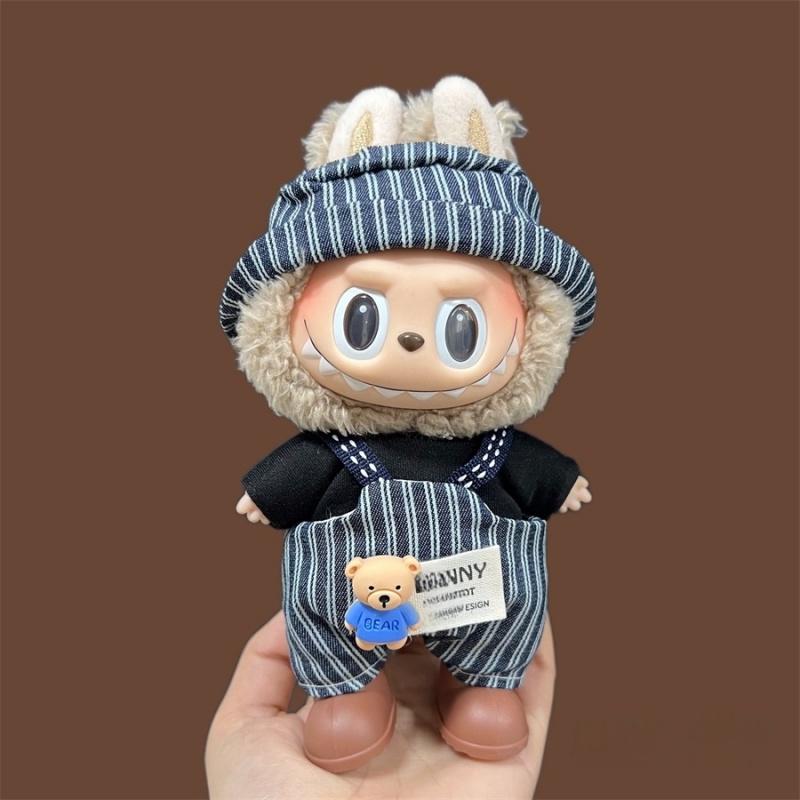 Mini Doll's Clothes Suitable for Labubu Accessories Clothes Cute Overalls No Doll