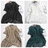 V-neck Hollow Out Swimsuit Cover Up Oversized Beach Wear Leisure Knitted Bikini Cover Up  Pool