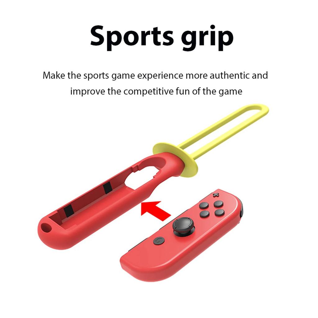 2Pcs Game Grips Handle Control Comfortable Grip with Wristband Enhance Gaming Experience Adjustable Hand Strap Game Lightsaber for Switch Joy-con