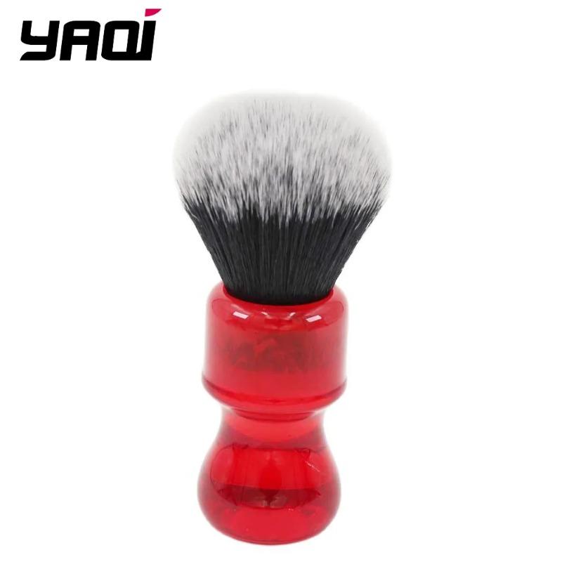 

Yaqi Men s 24mm Ruby Tuxedo Knot Barbearia Wet Shaving Brush Durability Comfortable Grip Resin Handle For Travel Ldeal Choice