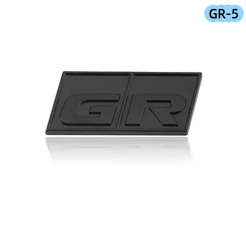 

3D Metal Logo GR Sport Emblem Car Fender Trunk Badge For Y-aris CH R R-AV4 C/orolla Revo H-ilux GR Sport Sticker Accessories GR-5