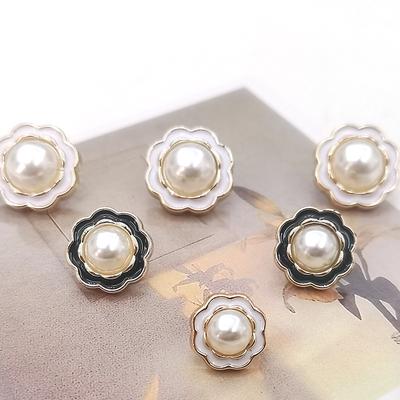 10Pcs High Quality Handmade Ornaments DIY Sewing Accessories Shirt Buttons Pearl Clothing Buttons Needlework