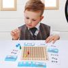 Childrens Math Learning Tool Wooden Multiplication Board For Homeschooling