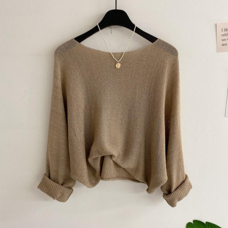 Honey J Loose Fit Floret Long Sleeve Knit 7color