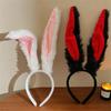 Large Bunnies Ears Headbands for Adult Kids Soft Comfortable Oversized Rabbits Ear Hairband for Daily Wear Party Role Play