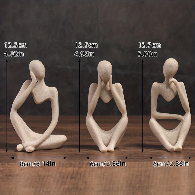 Minimalist Human Contemplation Sculpture Figurine - High Quality Decorative Art Piece with Excellent Value