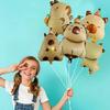 Cartoon Kawaii Capybara Theme Aluminium Film Balloon Kids Children Birthday Balloon Toy Baby Shower Globos Decoration Supplies