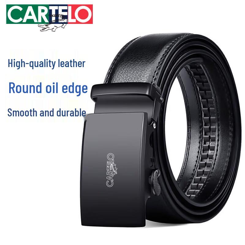 

Cartelo Crocodile Men s Automatic Buckle Leather Belt 110-125cm (Adjustable)