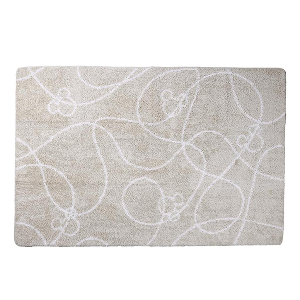 Marushin Rug, Medium, Disney Mickey Mouse, Mickey Line Shape, Character Design, Cute, Fluffy, Stylish, Non-Slip, 2225072500