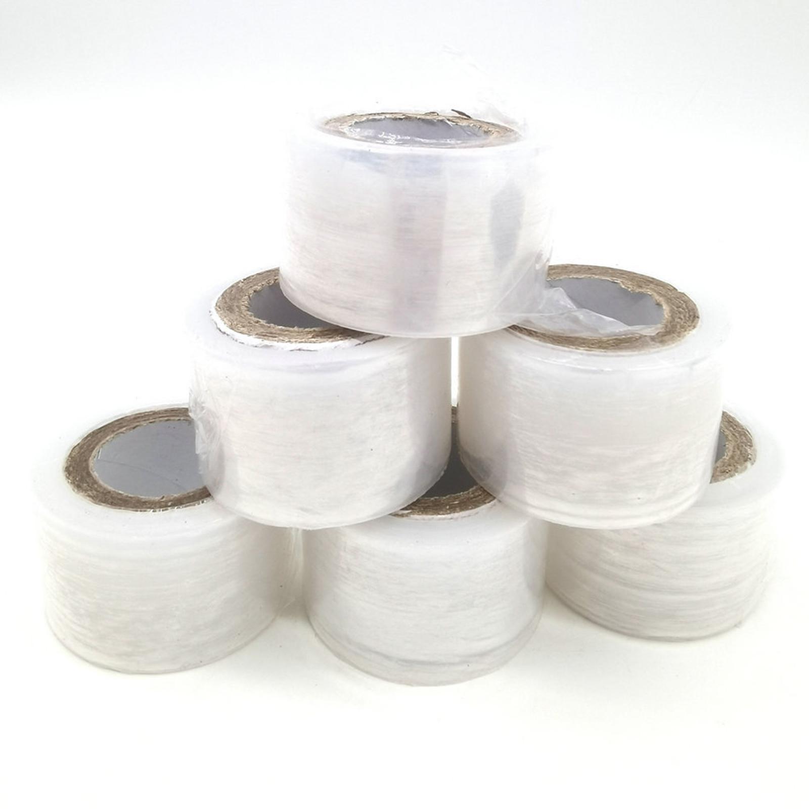 PE Badminton Racket Tennis Grip Base Film Underwrap Protection Stretchable Sweat-proof For Badminton Racket Overgrips 6 PCS transparent #1