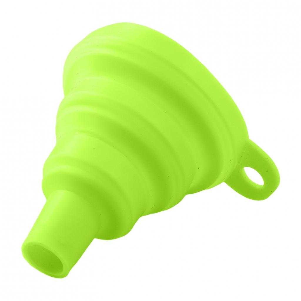 Sleek Portable Funnel Design Made of Heat Resistant Silicone Material