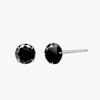 Monograph Simone Black Earrings Silver 925 Mgers314 Silver Plated