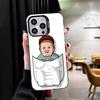 Lustige Babaite Hasbulla Weiche Handyhülle für iPhone 15 16 17 Pro Max 17Air 16E 14 Plus 13 12 Mini Stoßfeste Hülle Rückseite