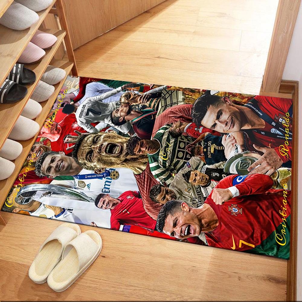 Cristiano Ronaldo Area Rug Perfect For Living Rooms Entryway Game Room Foyer Antislip Rug Anime Office Decor Perfect Birthdaychristmas Gift Idea