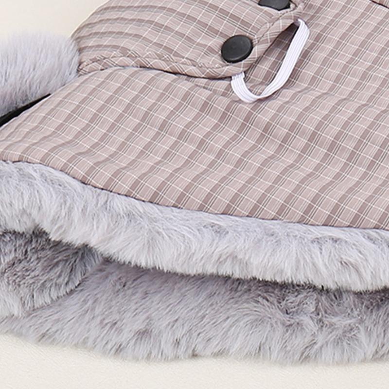 Verdickte Warme Schirmmütze Mit Ohrenklappen Dickes Kunstfellfutter Bequeme Trappermütze für Männer Frauen Kaltes Wetter Outdoor Sportbekleidung