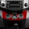Real Soft Carbon Fiber Sticker For Toyota RAV4 2006 2007 2008 2009 2010 2011 2012 LHD RHD Car Central Control AC Frame Trim