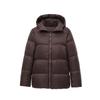 Womens Lightweight Down Puffer Jacket Short Hooded Warm Outerwear 85-90% White Duck Fill