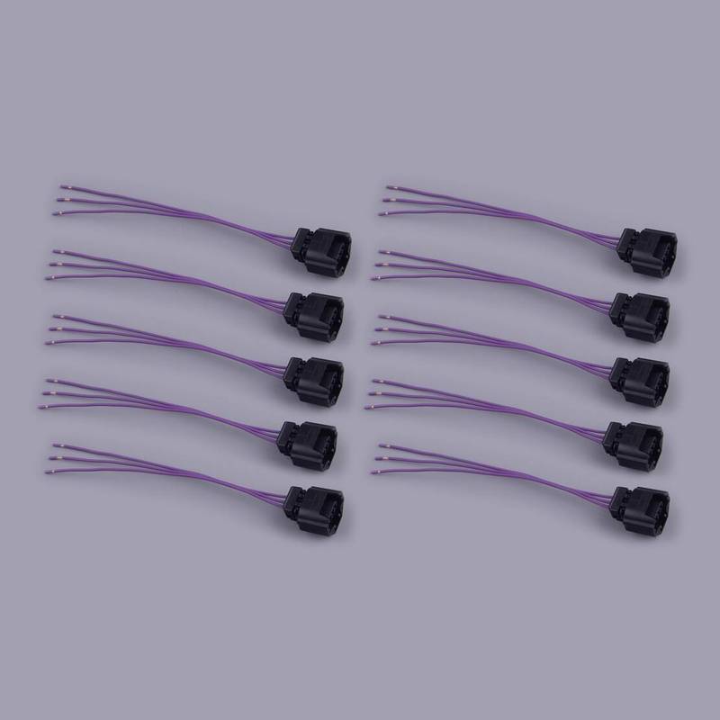 23731-5M016 23731-5M010 23731-6J90B 10Pcs Cam Crank Position Sensor Harness Connector Plug Pigtail Fit for Nissan Infiniti