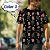 T-shirt Personalizzate con Volto per Uomo Stampa Integrale Personalizzata Fai da Te Foto Volto T-shirt Personalizzata Manica Corta Girocollo Maglietta