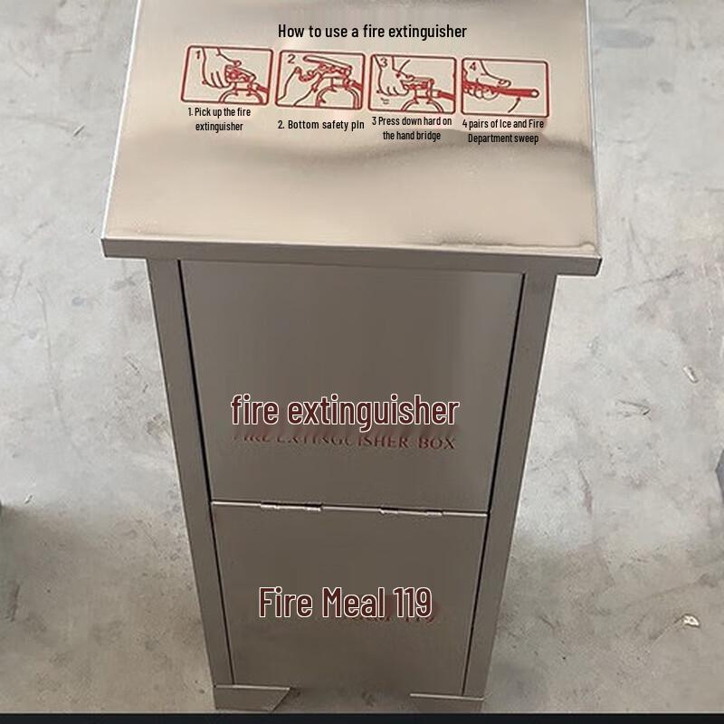 Stainless Steel Fire Extinguisher Box For 8kg Extinguisher