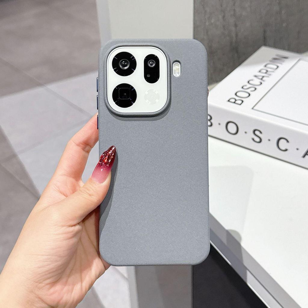 OPPO Find X9U Sandstone Magnetic Alloy Bracket Protective Phone Case