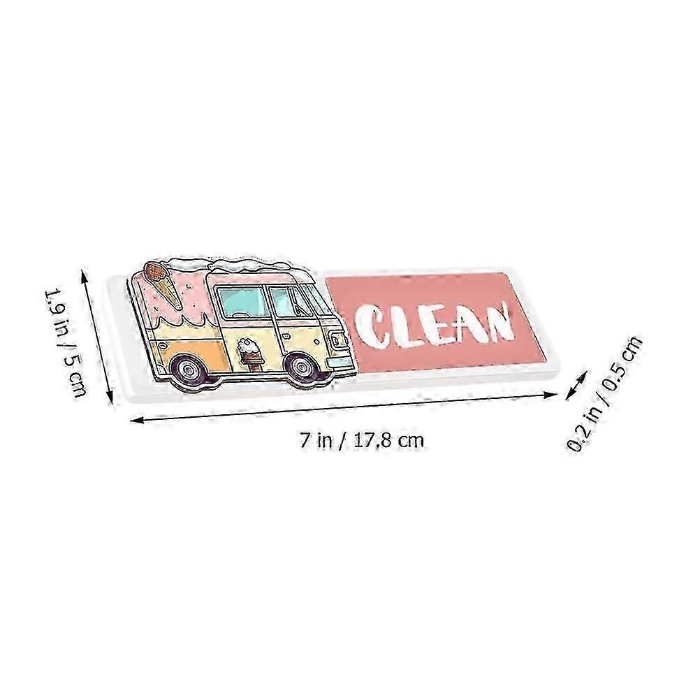 Dishwasher Magnet Sign for Clean Dirty Status Indicator