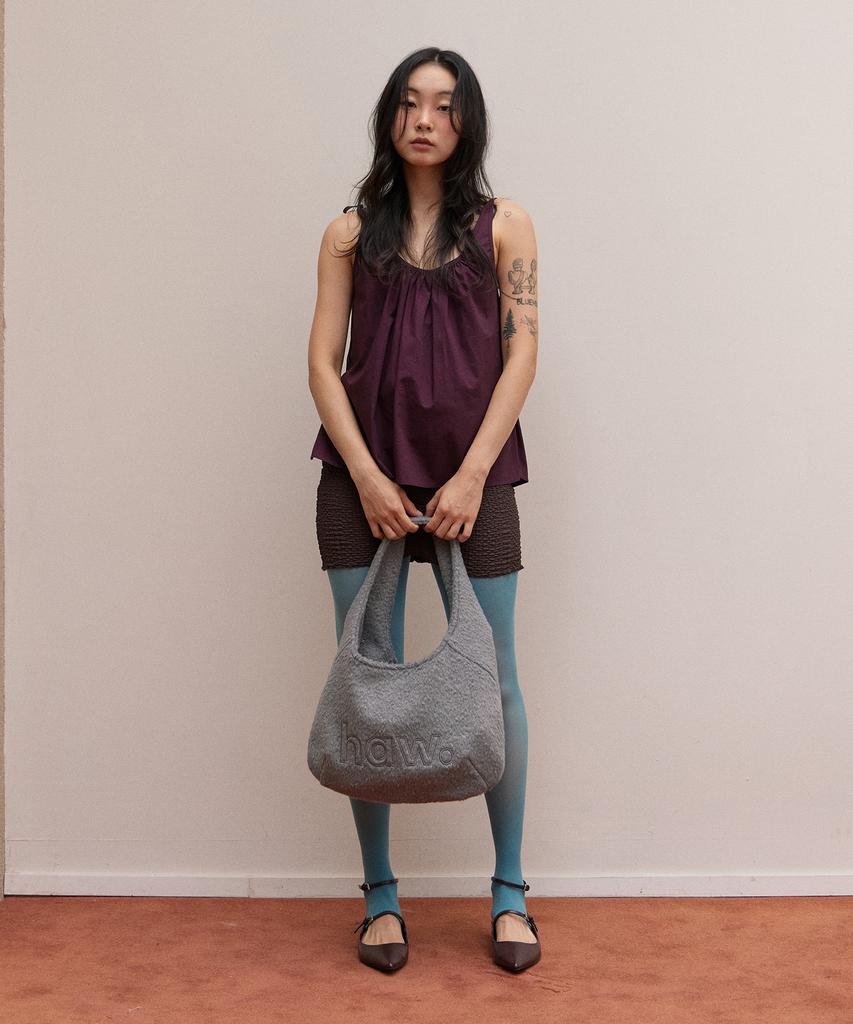 Haveawhale Mini Wool Pebble Bag (Gr)