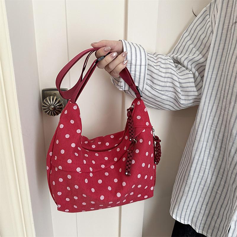 Women Fashion Casual Small Polka Dot Shoulder Crossbody Handbag