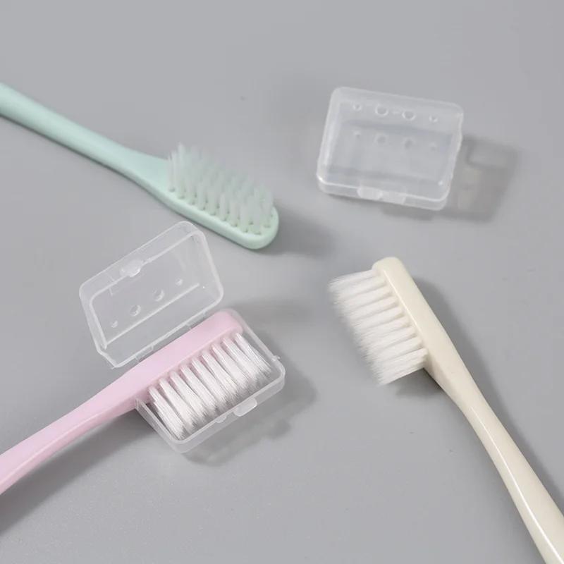 10PC/set Adult Soft Bristle Toothbrush Adult Home Soft Bristle Toothbrush Adult Small Head Toothbrush with Sheath