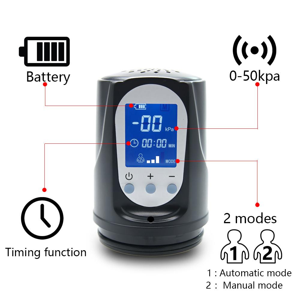 Automatic Electric Vacuum Pump Thicken Penis Enlargement Enhancer Penis Sucker Sex Toys for Male Masturbate Pressure Training 18