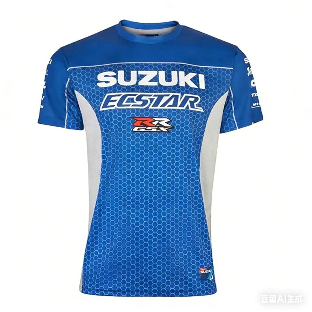 Suzuki 2026 Motorcycle Style 3DPrint Men T-shirt Summer Daily Outdoor Sports Fitness Quick-drying Breathable Casual Short Sleeve