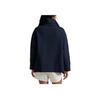 Polo Ralph Lauren Double Layer Knit Half Zip Waist Hoodie Women Hoodies 211A89508-002