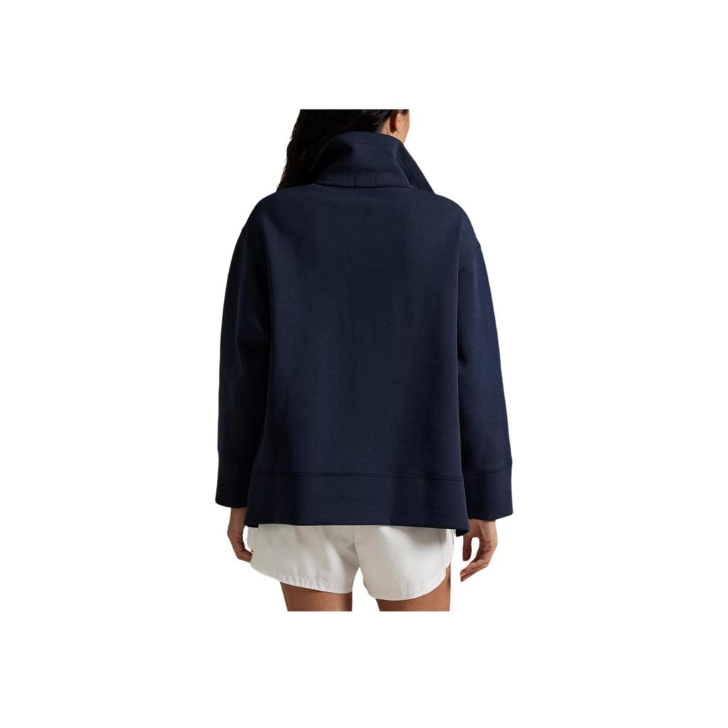 Polo Ralph Lauren Double Layer Knit Half Zip Waist Hoodie Women Hoodies 211A89508-002