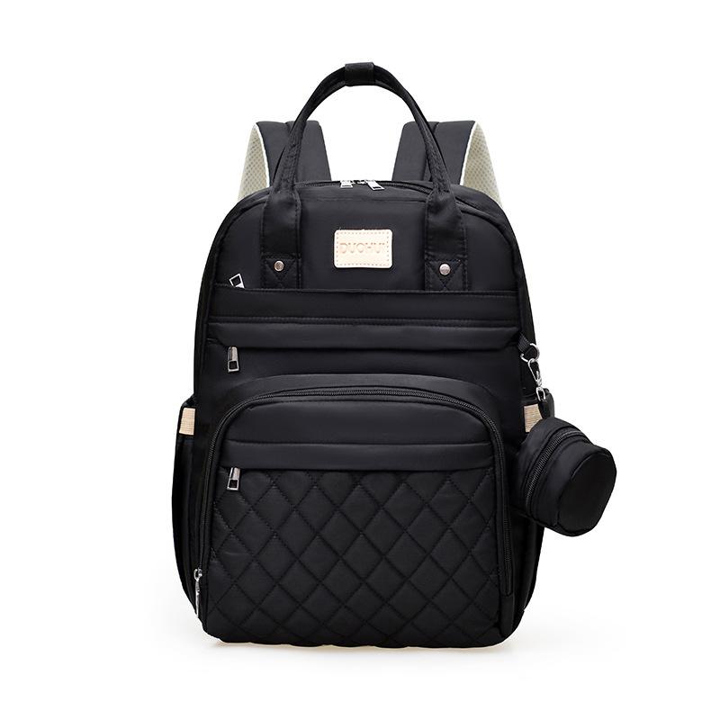 Schoolbag new wholesale mommy bag double shoulder urine pad large capacity thermal insulation lightweight mother and baby bag can be customized LOGO