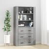 VidaXL Highboard Sonoma Grey Engineered Wood 3185397