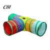 Cat Play Tunnel Rainbow Toy, Collapsible Hide with Peek Hole, Zippered Toy Modular Tunnels, Can Be Freely Combined for Indoor Cats Kittens