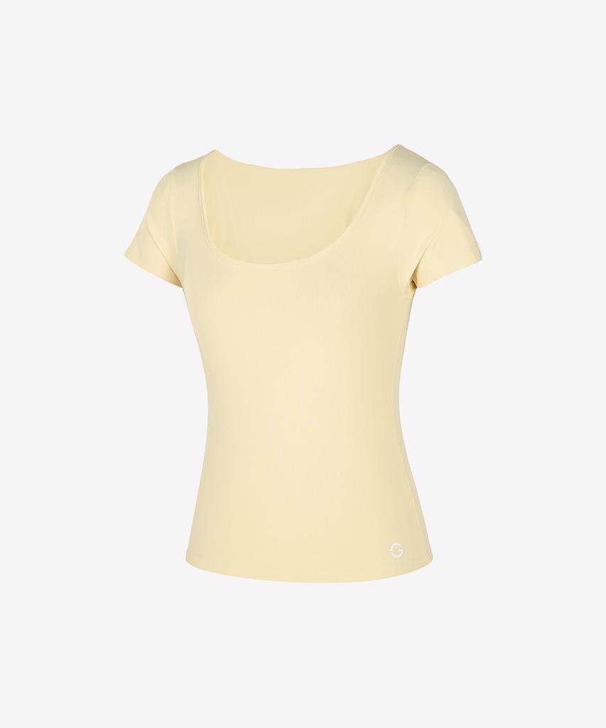 GRANDE LINE Elsoft Square Neck Short Sleeve