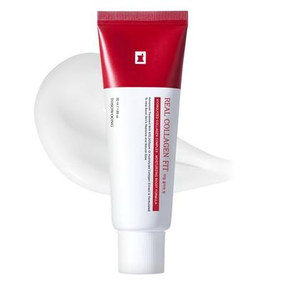 Real Collagen Fit Cream Hautelastizität Glowing Water Glow Pack 5Og l B0X, 1 Box, 1 Stück