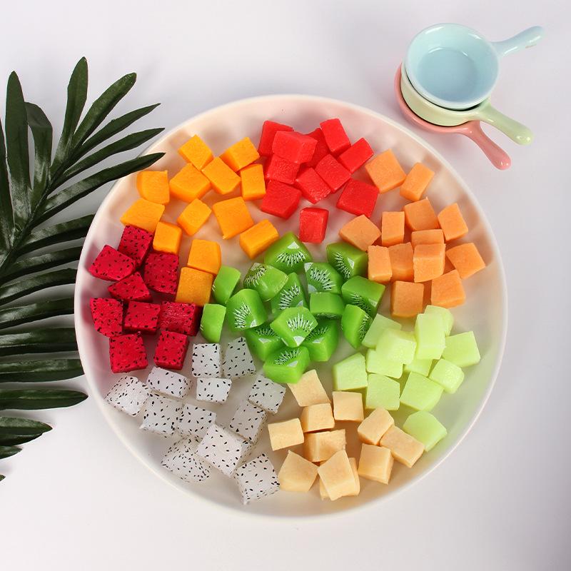 DIY Fruit Salad Simulation Dice Model - Fake Cake Photo Prop and Decoration