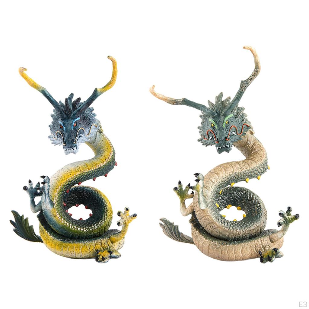 Chinese Dragon Figurines Collection Boys Girls Gifts Feng Shui Crafts Flying for Desktop Car