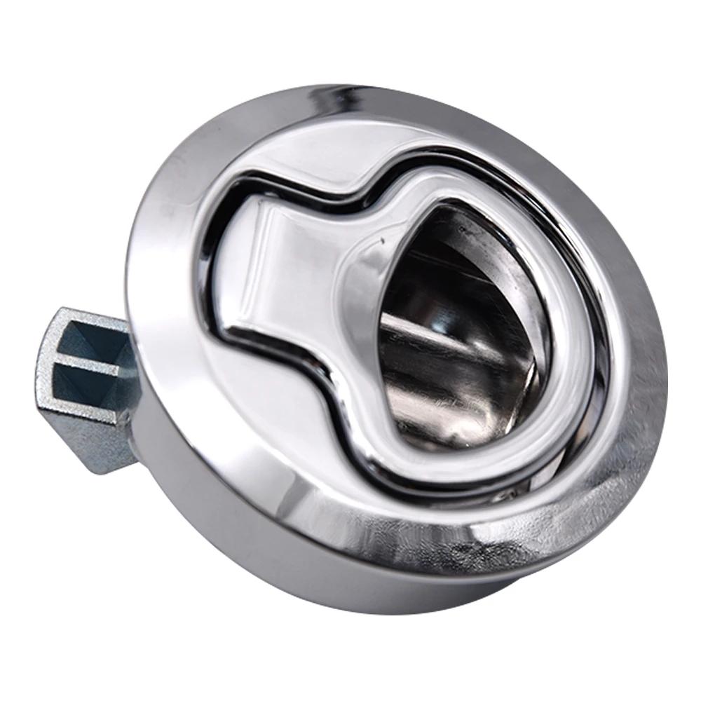 Round Non-locking Boat Marine Deck Latch Stainless Steel Boat Flush Pull Hatch Slam Latch for RV Yacht Marine