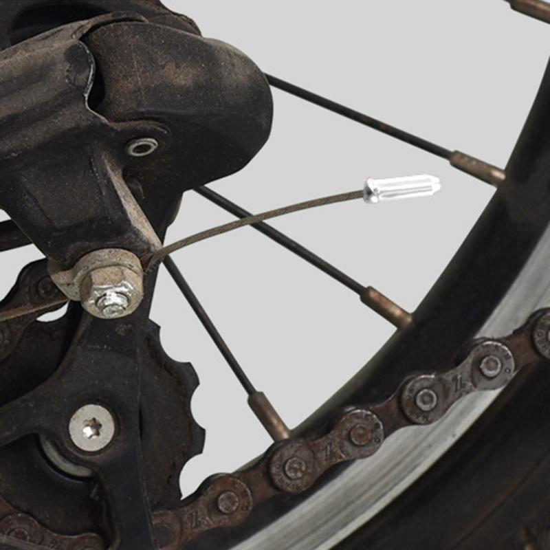 100 Pcs Aluminum Alloy Bicycles Brake End Cover Cable Tip Brake Wire End Cap