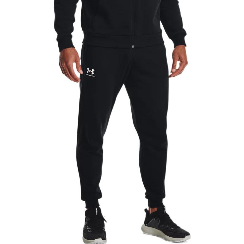 Under Armour FW22 Solid Logo Print Drawstring Joggers Men Bottoms Academy-Blue 1366727-408