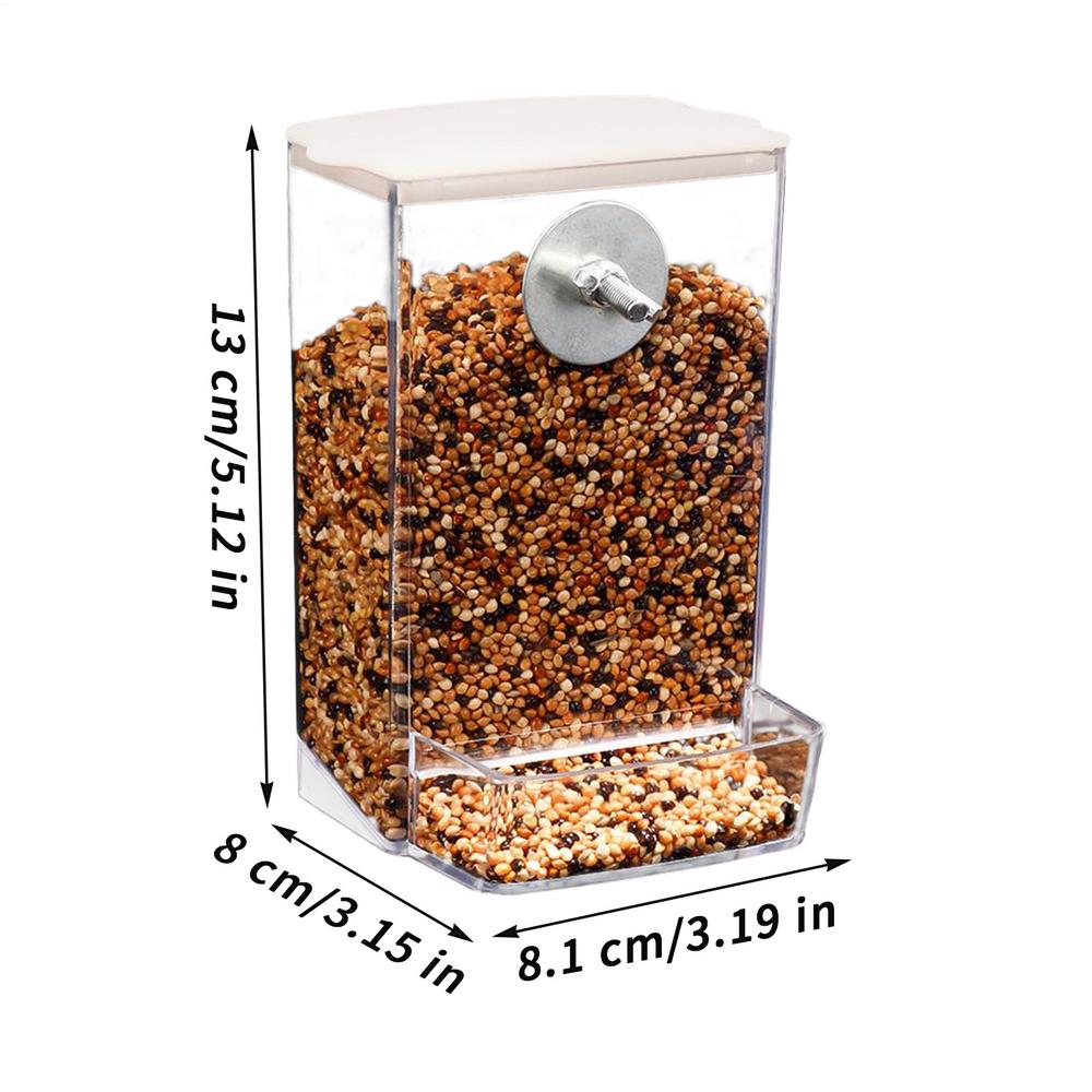 

Outdoor Bird Feeder Self-Refilling Automatic Bird Feeder Detachable Transparent Food Container For Deck Parrot Garden Chicken