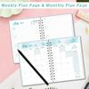 Planner Schedule Book A5 Coil Book Self-discipline Punch Card Notebook Weekly Diary
