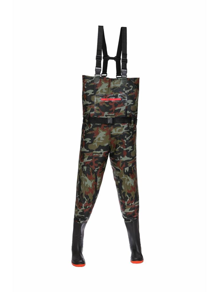 Waterproof, Wear-Resistant Wading Pants with Integrated Boots